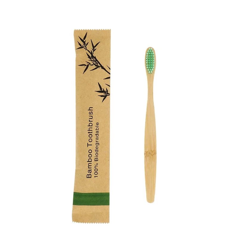 10 Pack of Eco Friendly Bamboo Toothbrushes - Alumis