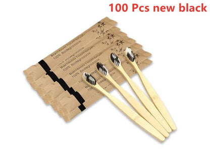 10 Pack of Eco Friendly Bamboo Toothbrushes - Alumis