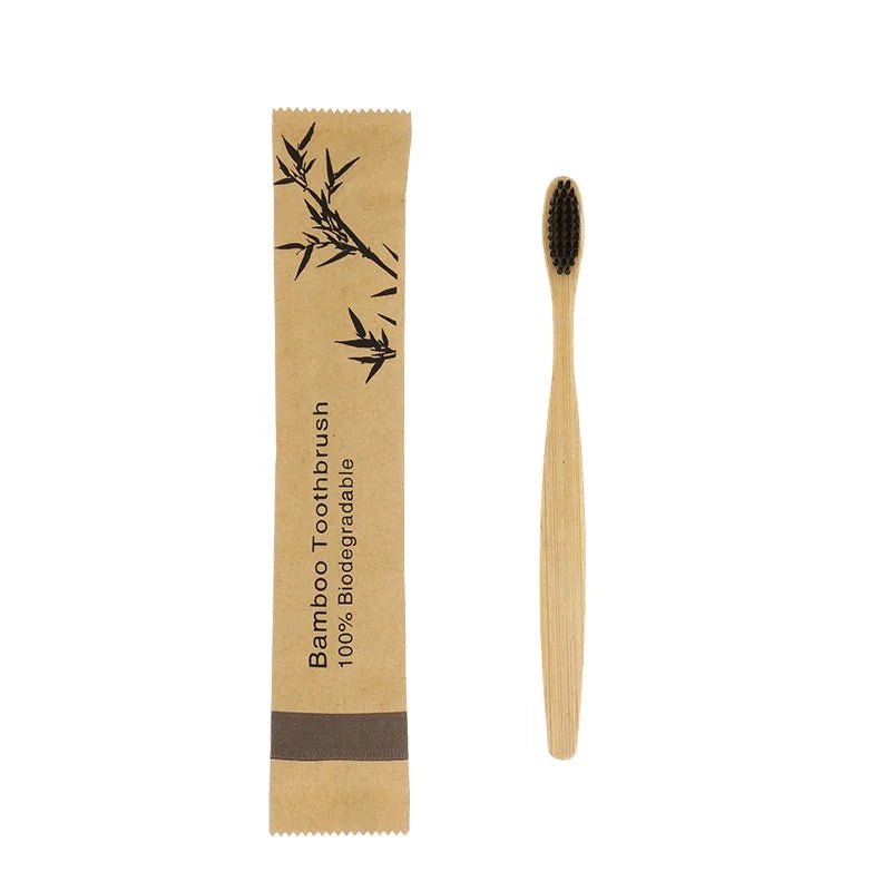 10 Pack of Eco Friendly Bamboo Toothbrushes - Alumis