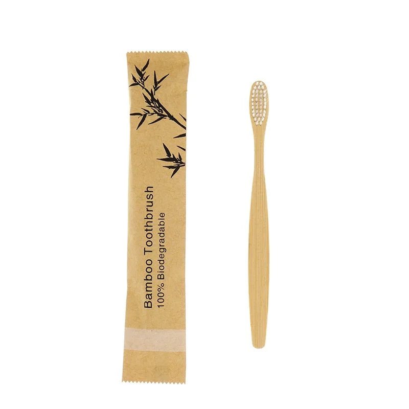 10 Pack of Eco Friendly Bamboo Toothbrushes - Alumis