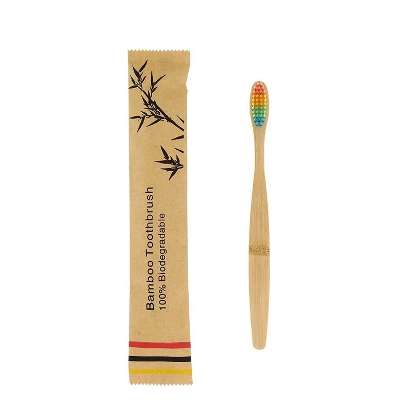 10 Pack of Eco Friendly Bamboo Toothbrushes - Alumis