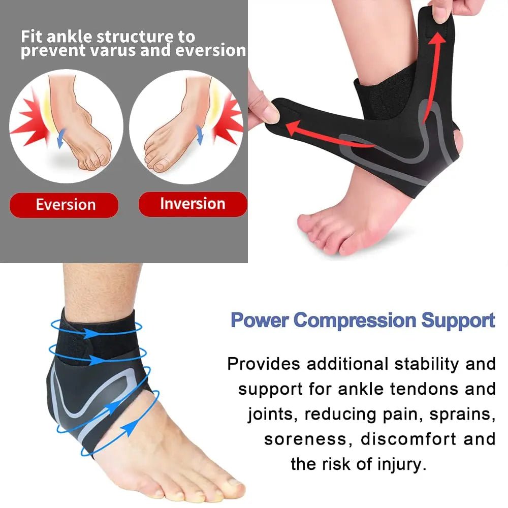 Adjustable Ankle Brace Support - Alumis