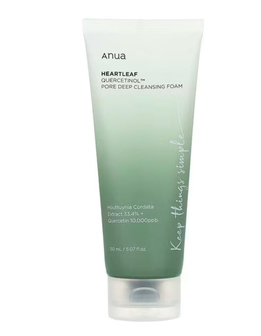 Anua, Heartleaf Quercetinol, Pore Deep Cleansing Foam, (150 ml) - Alumis