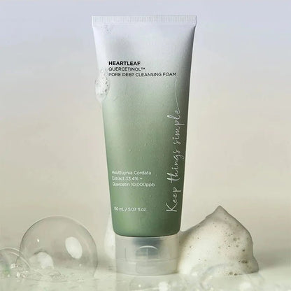 Anua, Heartleaf Quercetinol, Pore Deep Cleansing Foam, (150 ml) - Alumis