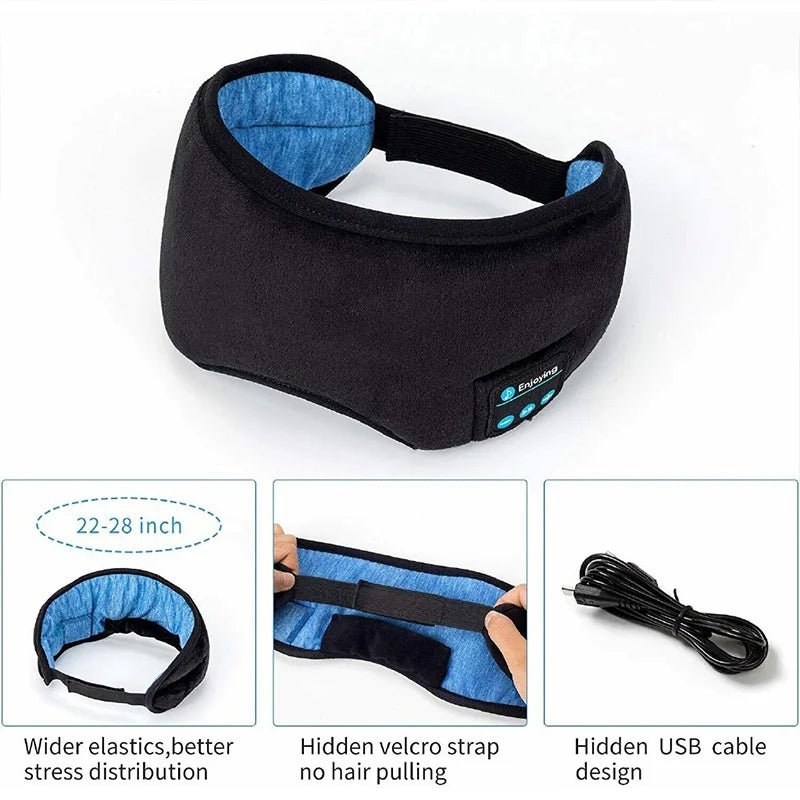 Bluetooth Eye Mask Headband With Speakers - Alumis