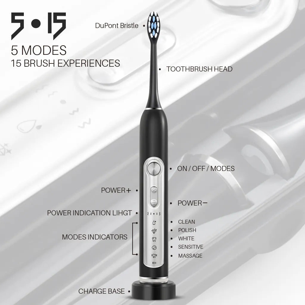 Electric Toothbrush With Timer - Alumis