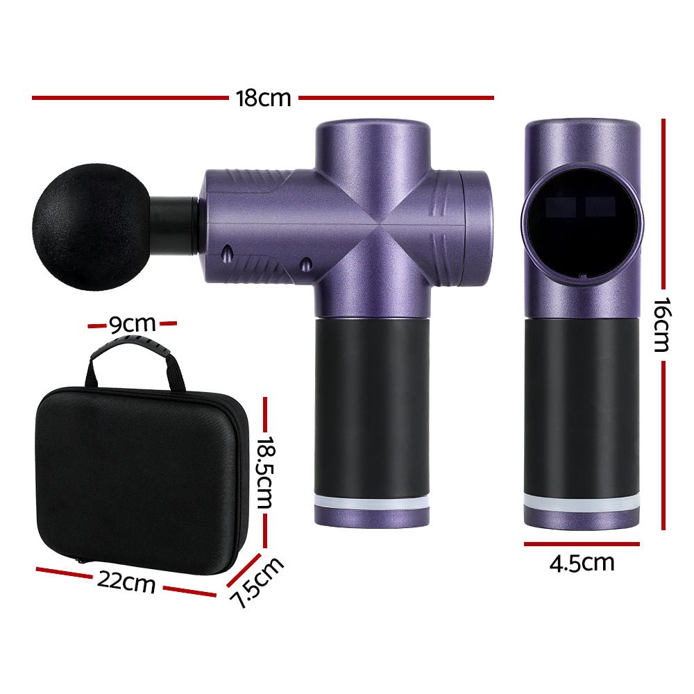 Everfit 30 Speed Massage Gun - Purple - Alumis