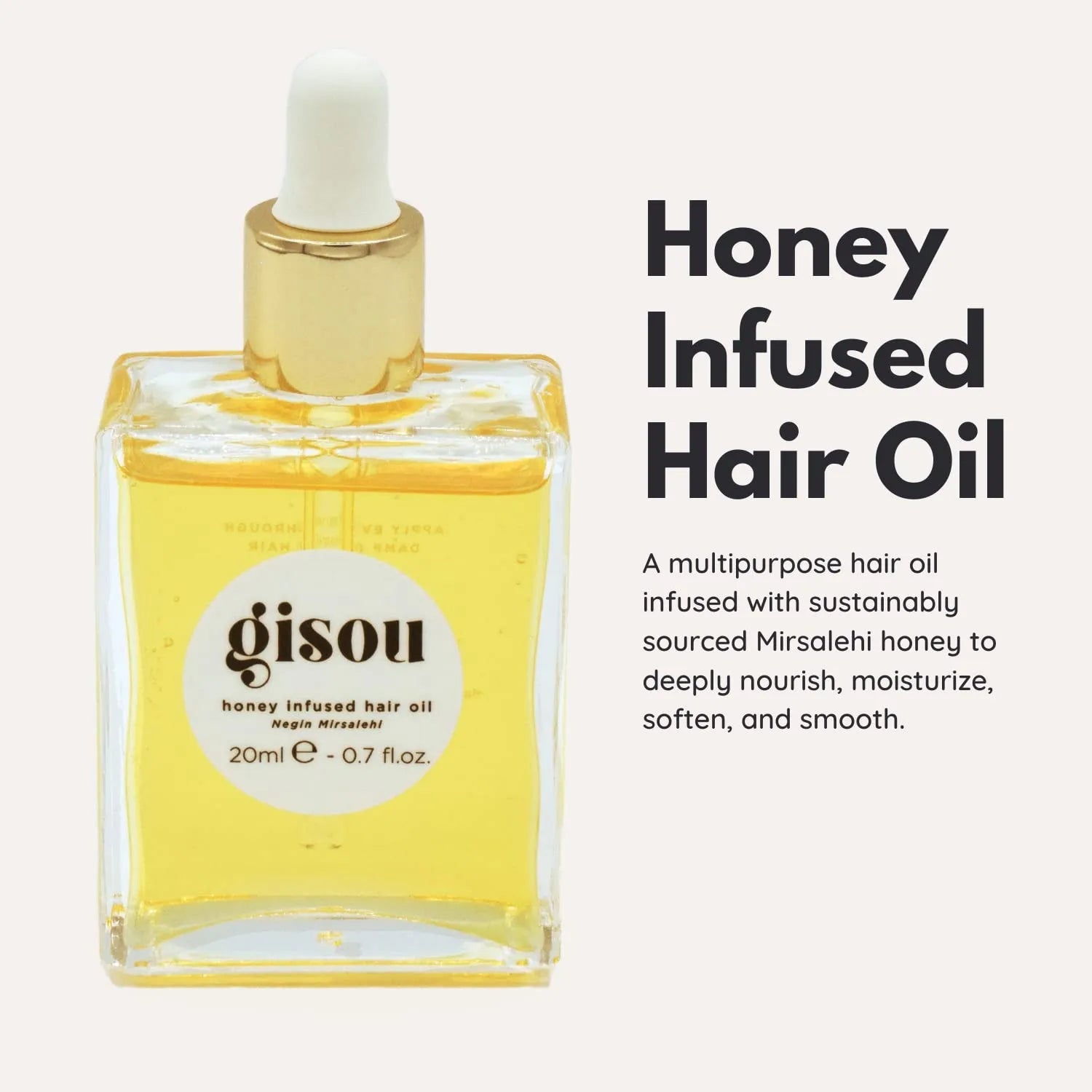 Gisou Honey Infused Hair Oil - 20ml - Alumis