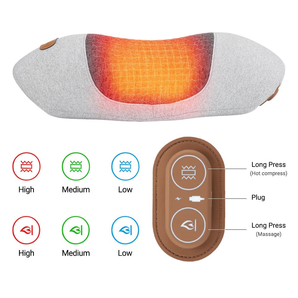 Heated Neck Massager Pillow - Alumis