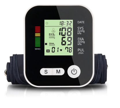 Large LCD Digital Blood Pressure Monitor - Alumis