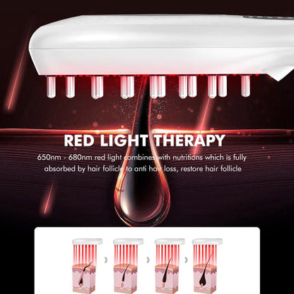 Light Therapy Massage Hairbrush - Alumis