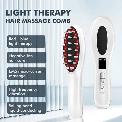 Light Therapy Massage Hairbrush - Alumis