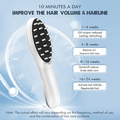 Light Therapy Massage Hairbrush - Alumis