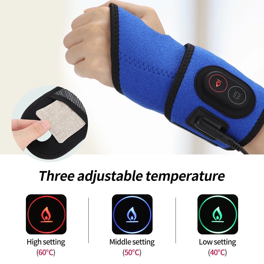 Massaging Wrist Brace With Heat - Alumis