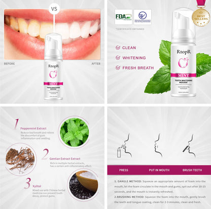 Mint Tooth Whitening Mousse - Alumis