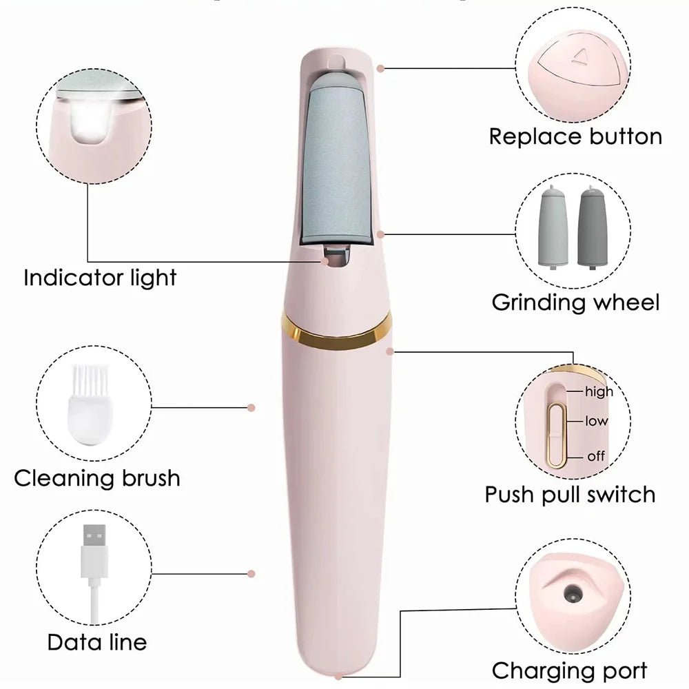 Rechargeable Electric Pedicure Machine - Alumis