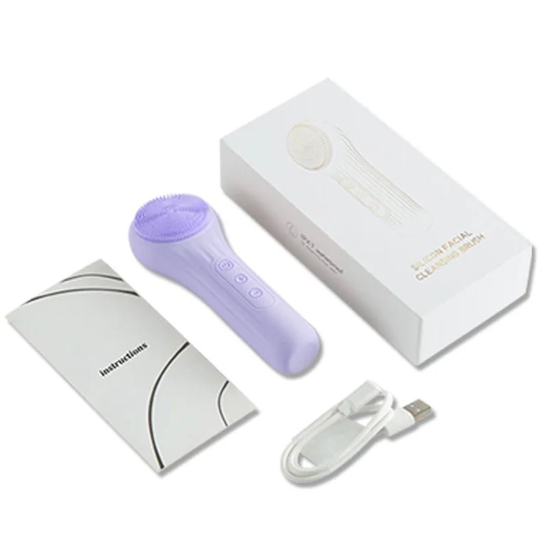 Sonic Waterproof Facial Cleansing Brush - Exfoliating Electric Face Scrubber - Alumis