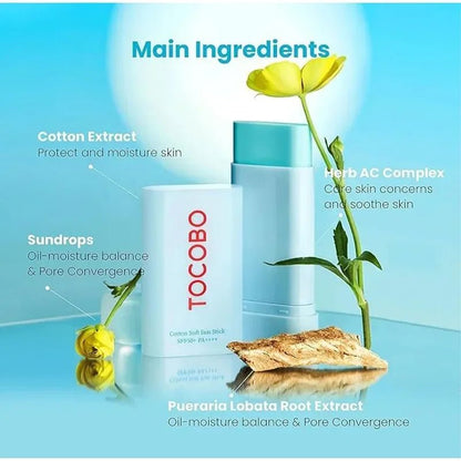 Tocobo Cotton Soft Sun Stick - Alumis